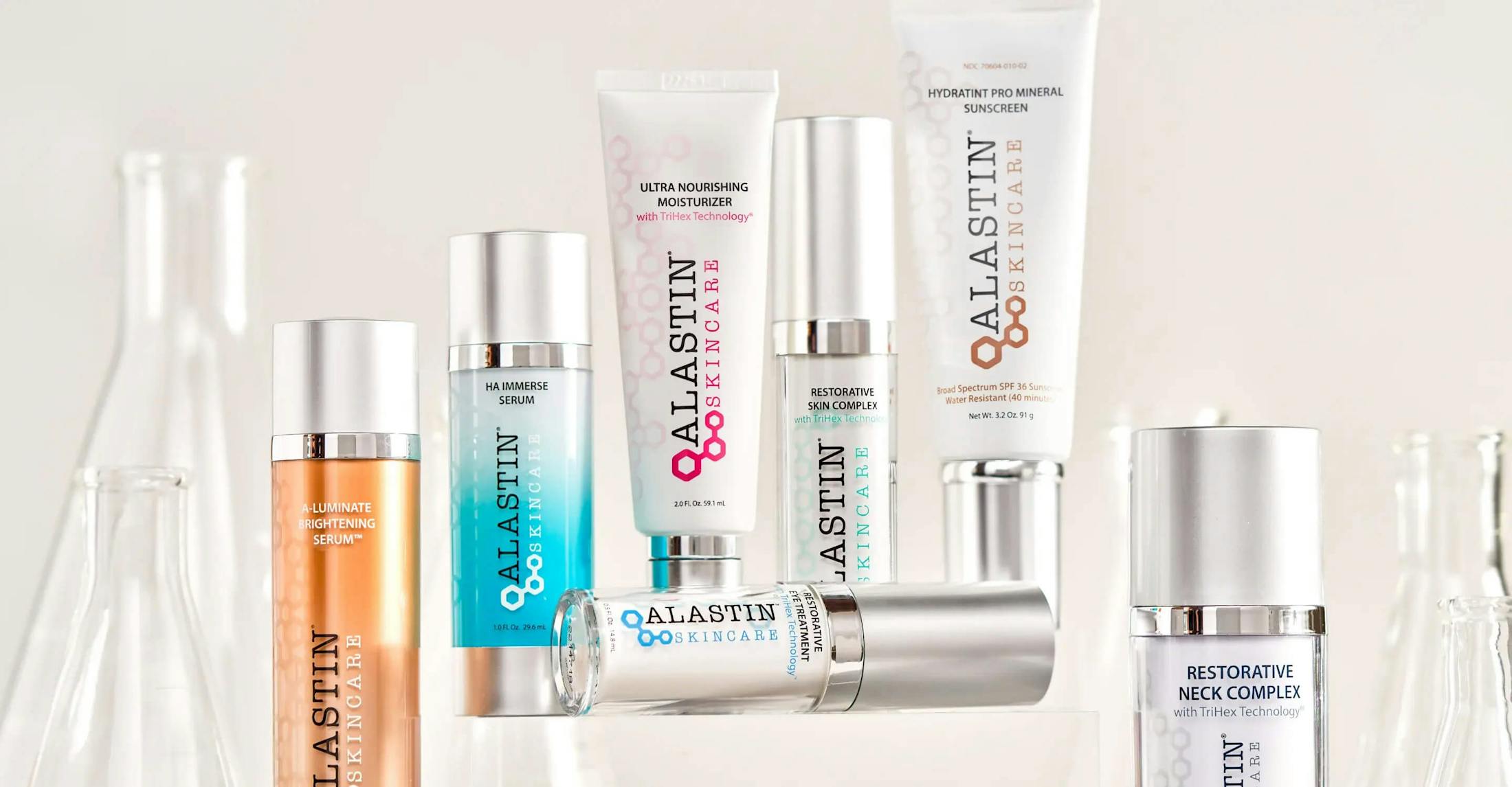 many different types of skin care products on a shelf