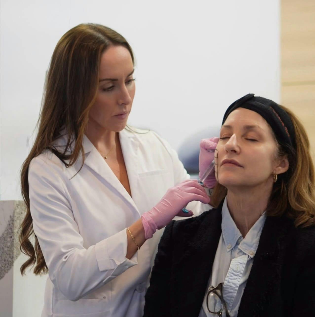 Meghan Morrissette with Med Spa patient