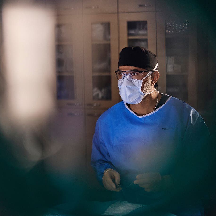 Dr.Karam doing surgery