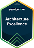 ServiceNow Architecture Excellence badge.