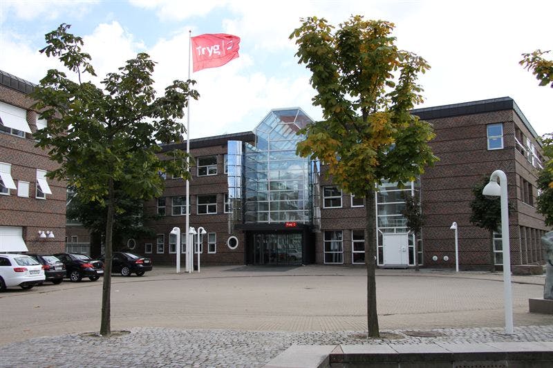 Exterior view of the Tryg building in Ballerup, a ServiceNow client.