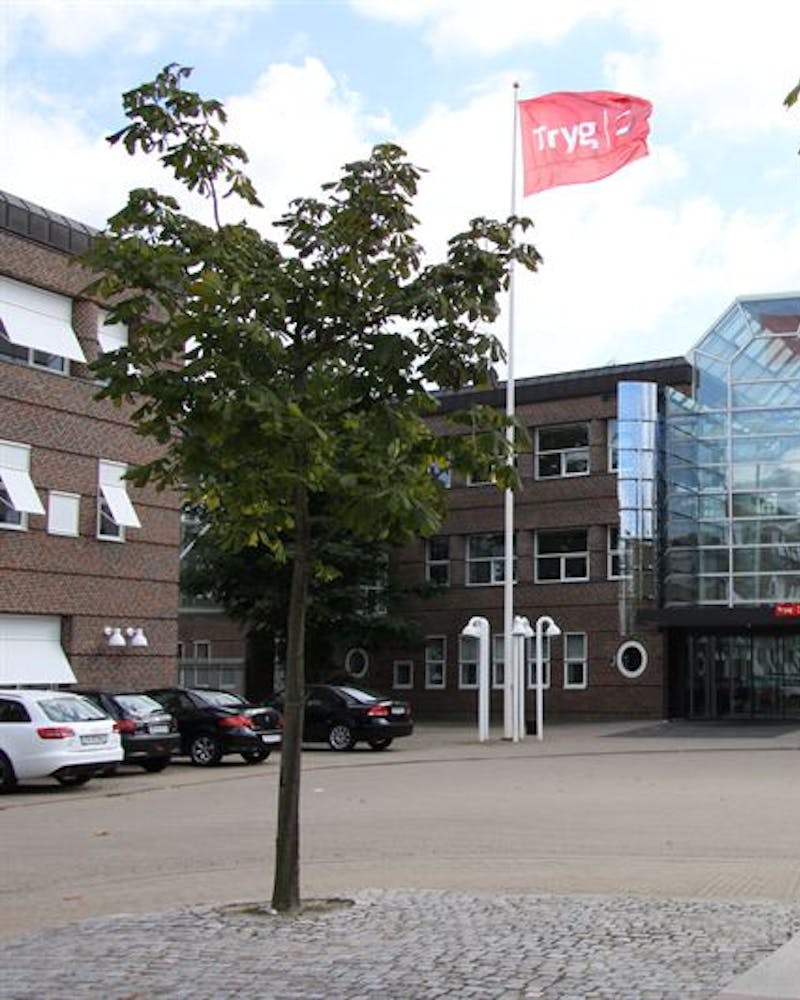 Exterior view of the Tryg building in Ballerup, a ServiceNow client.