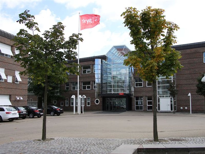 Exterior view of the Tryg building in Ballerup, a ServiceNow client.