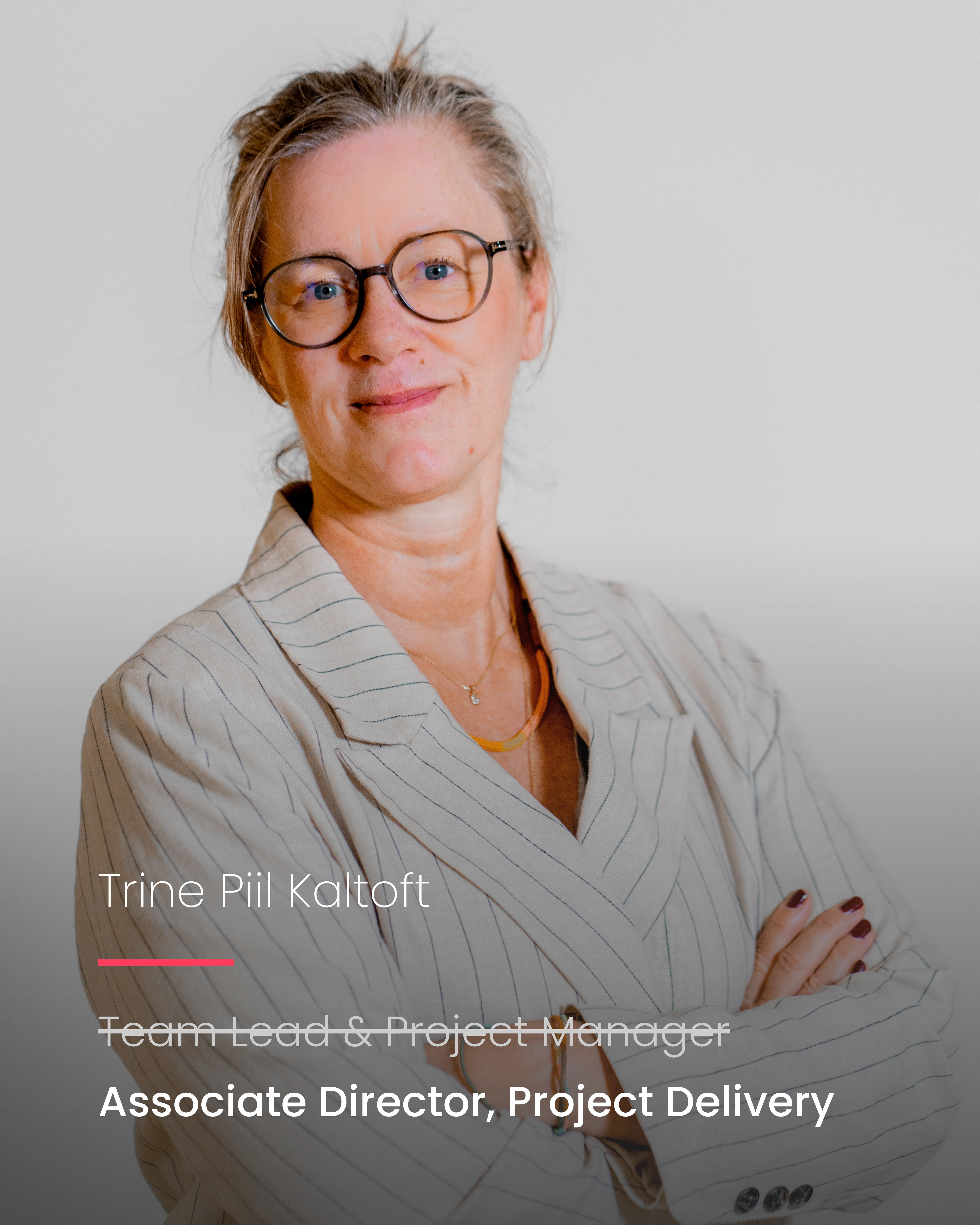 Portrait of Trine Piil Kaltoft, Associate Director at ServiceNow partner Adeno.