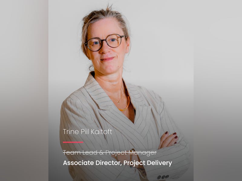 Portrait of Trine Piil Kaltoft, Associate Director at ServiceNow partner Adeno.