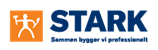 Logo for STARK, a ServiceNow customer, featuring the tagline 'Sammen bygger vi professionelt'.