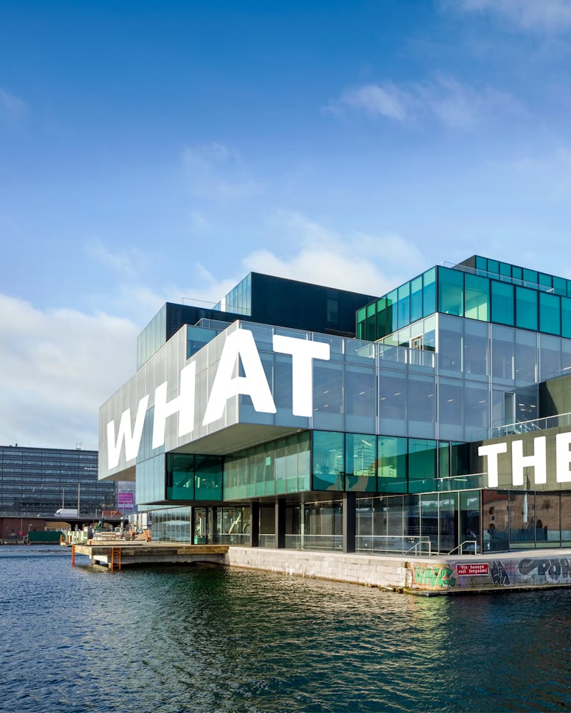 View of the BLOX building and Frederiksholms Kanal in Copenhagen for ServiceNow partner Adeno.