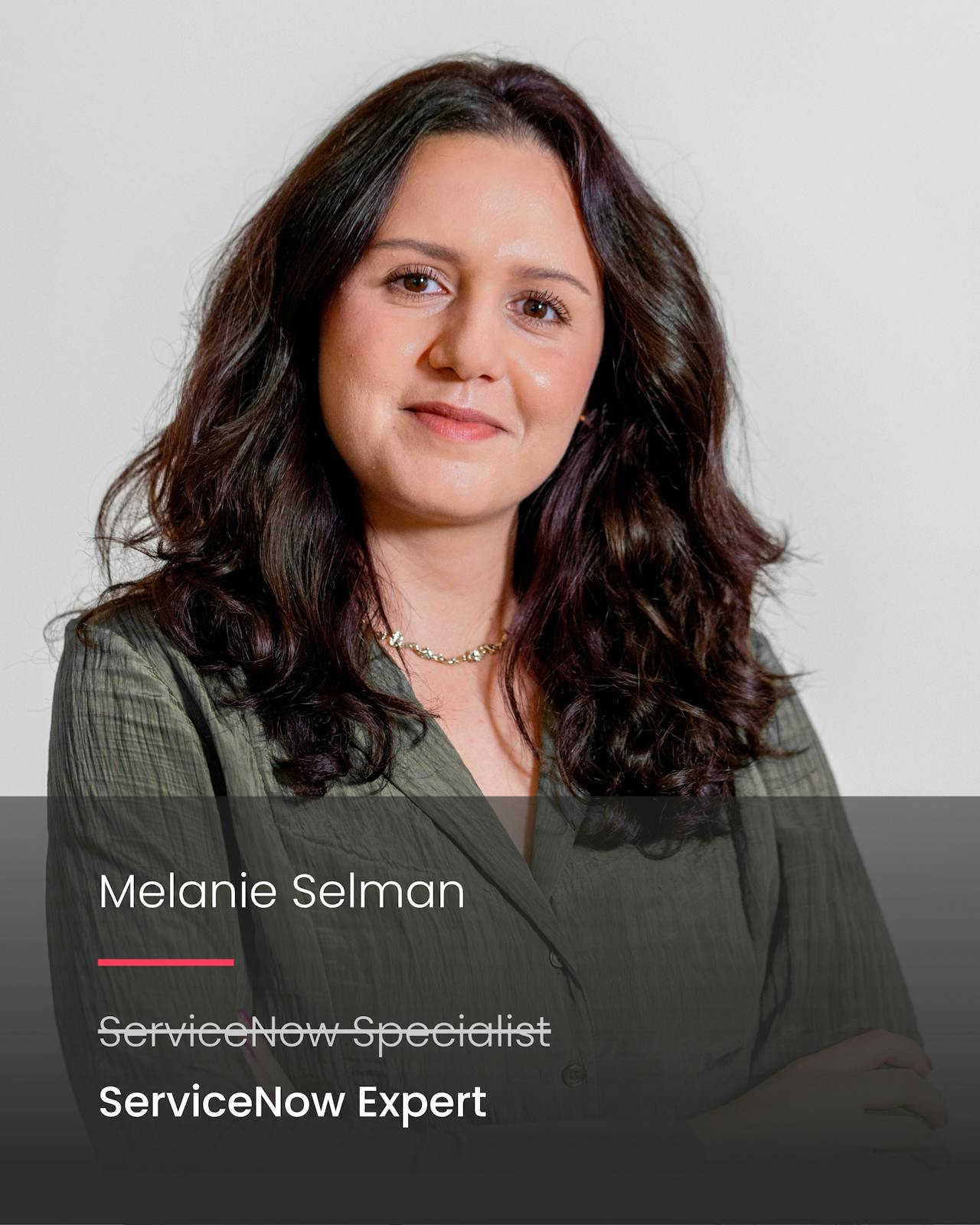 Portrait of Melanie Selman, ServiceNow Expert.