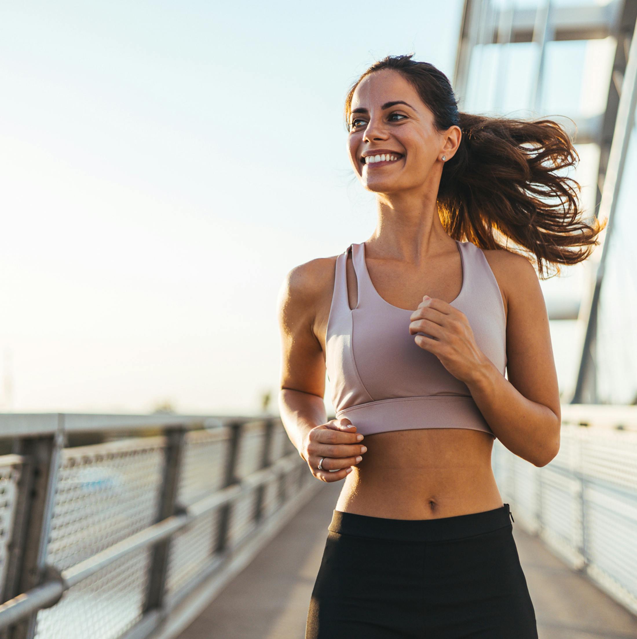 woman running