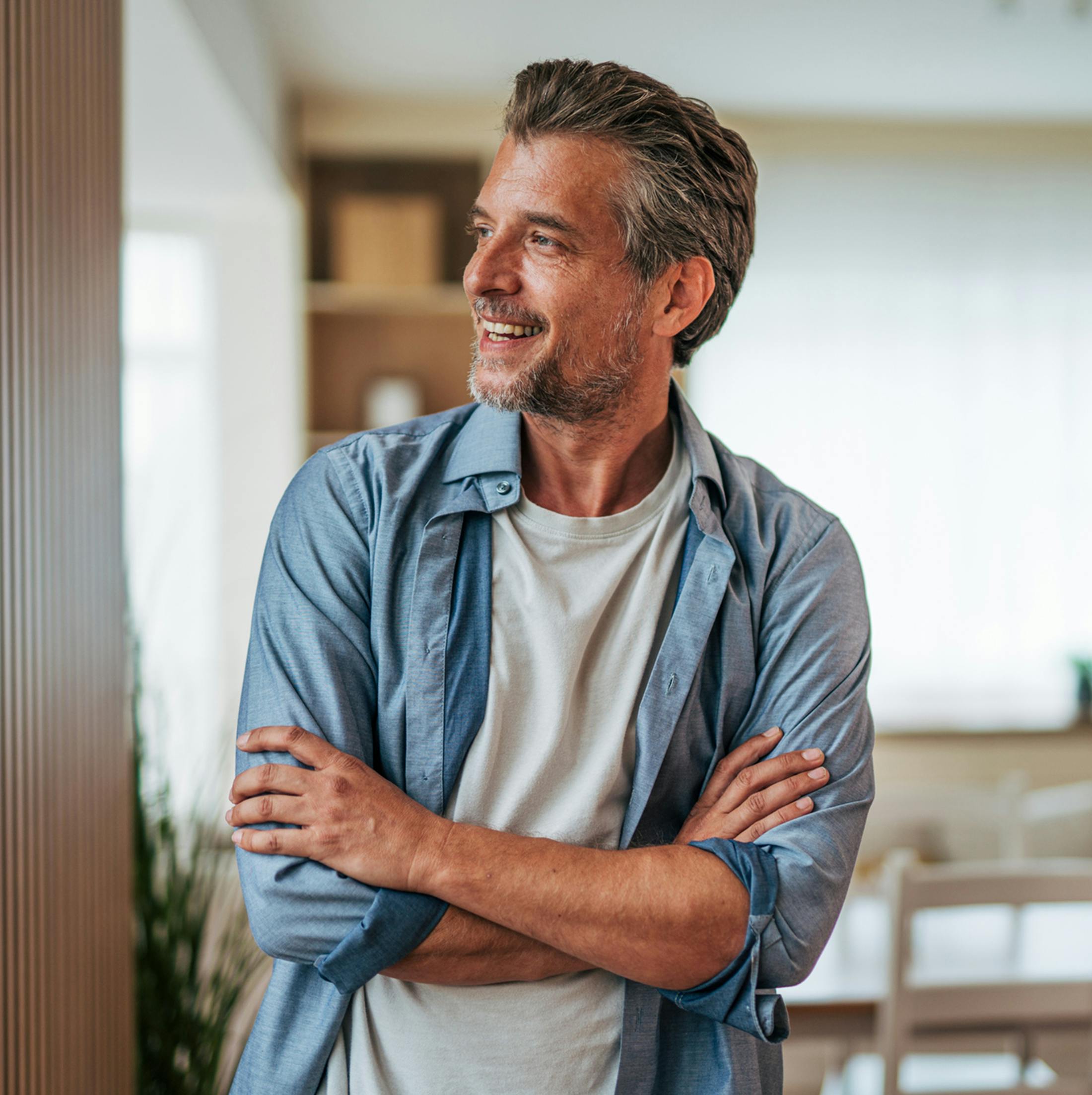 Man standing with arms crossed