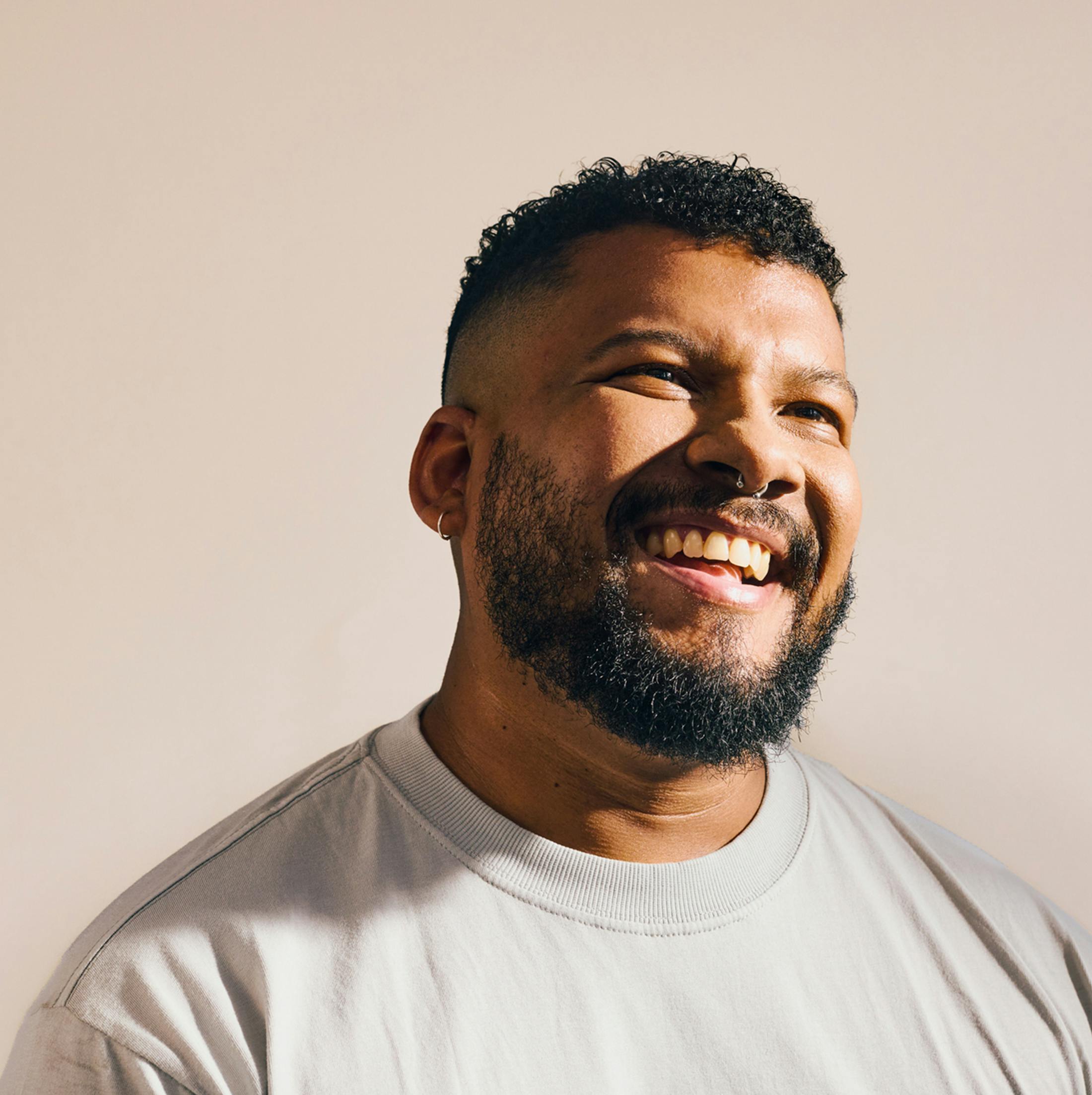 man smiling