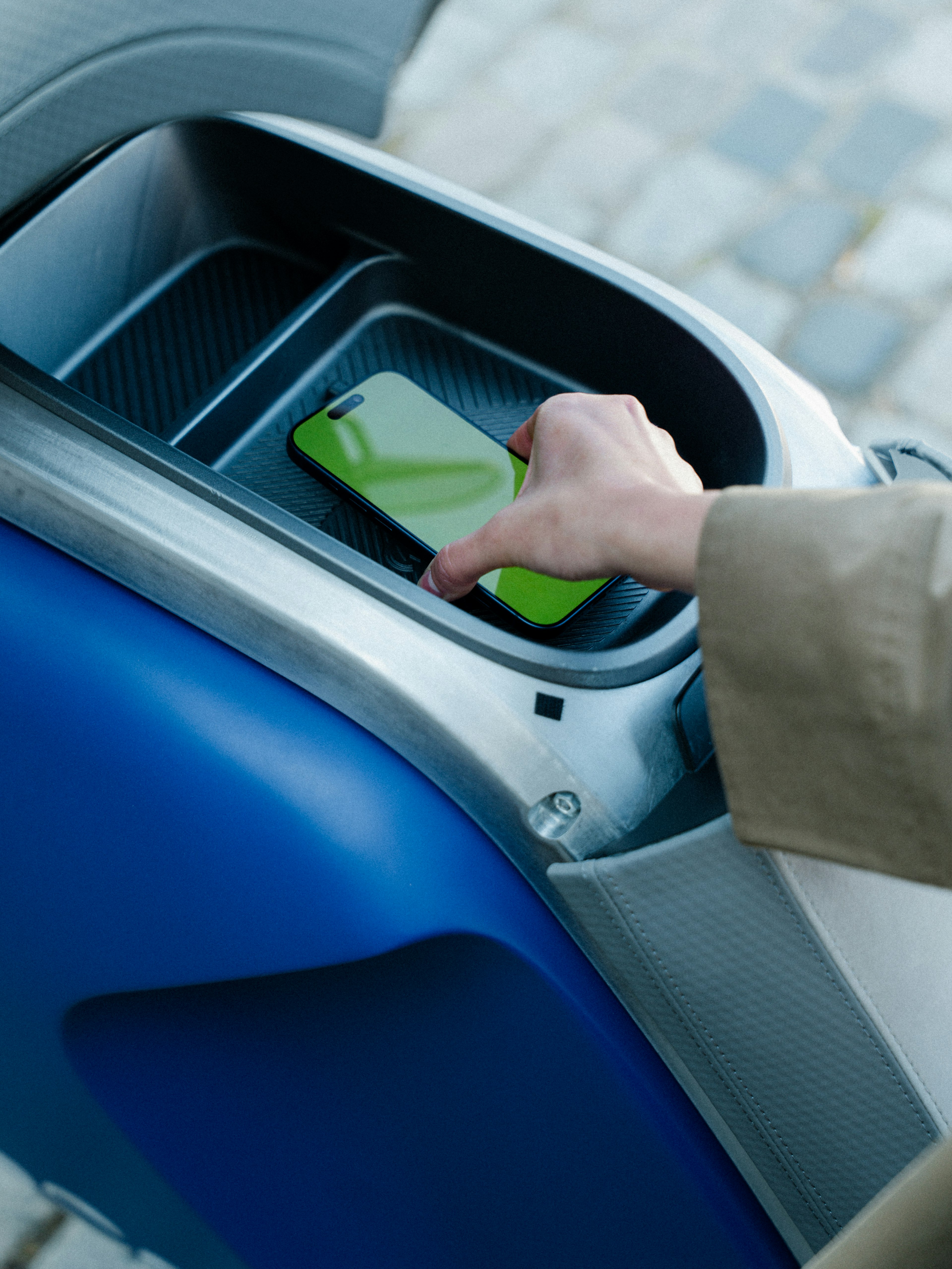 you can charge your phone on the bike