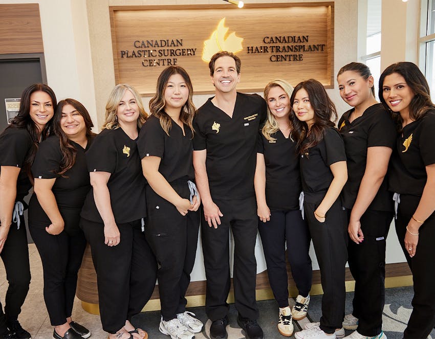 A group of doctors smiling