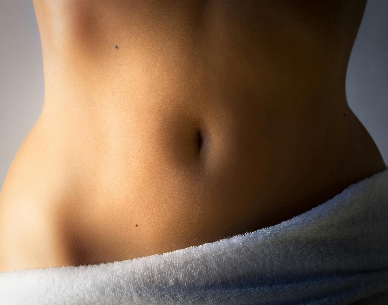 a womans stomach