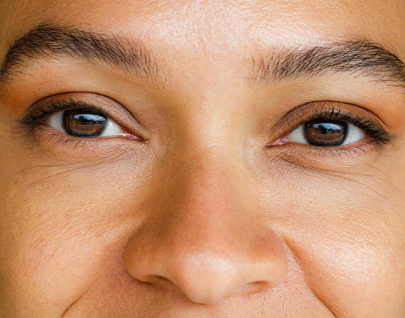 A womans eyes