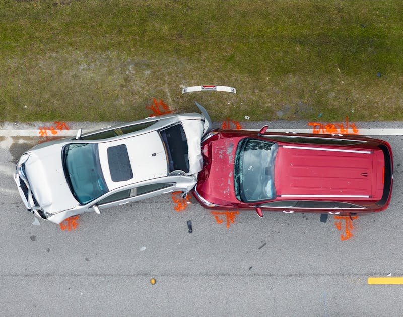 car getting rear ended