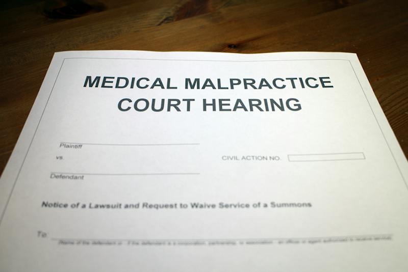 Medical Malpractice Court Hearing form