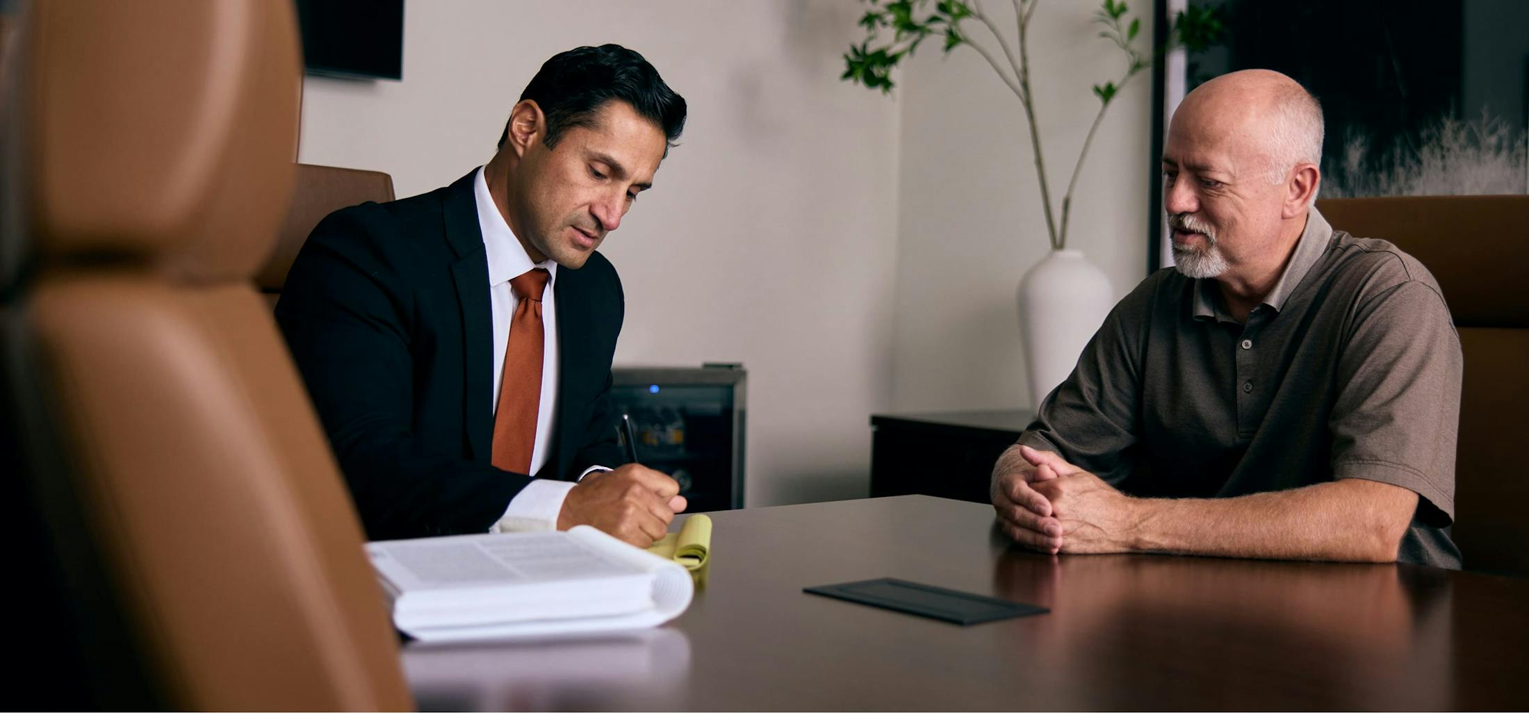 Daniel Perez with client