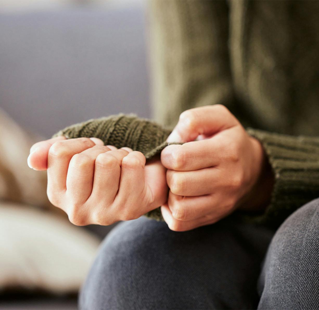 A person hands