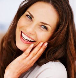 woman smiling