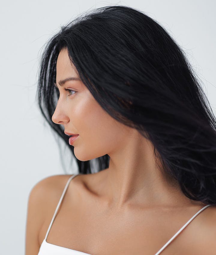 side profile of woman's face