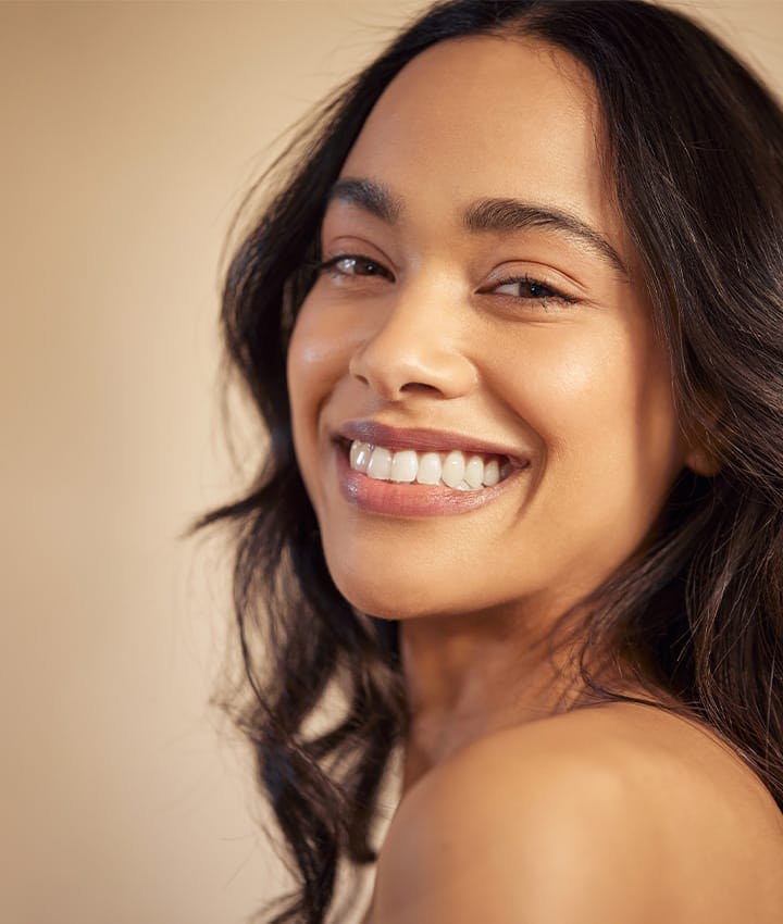 woman with a big smile