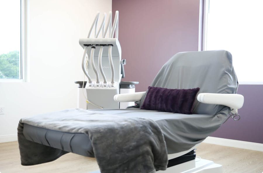 Chair in the office of Dr. Setty