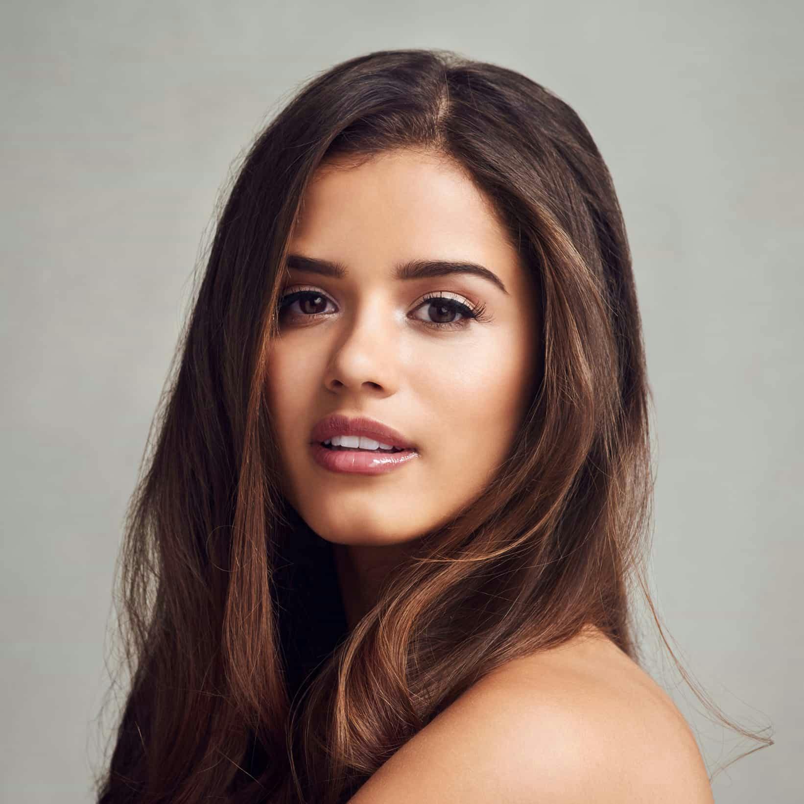 woman with brown hair