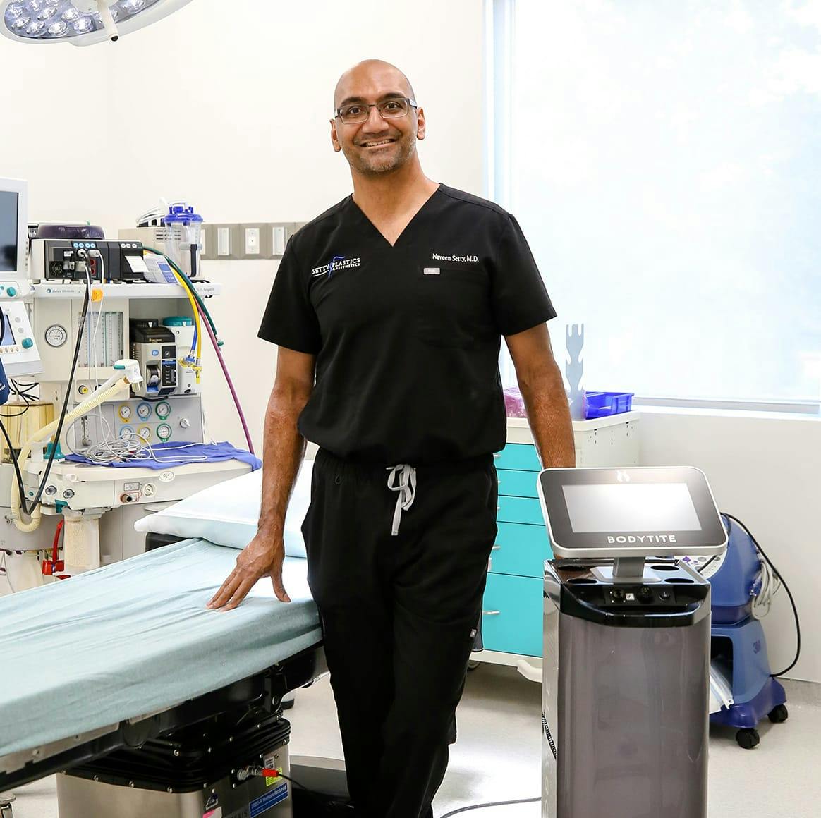 Dr. Setty in his operating room