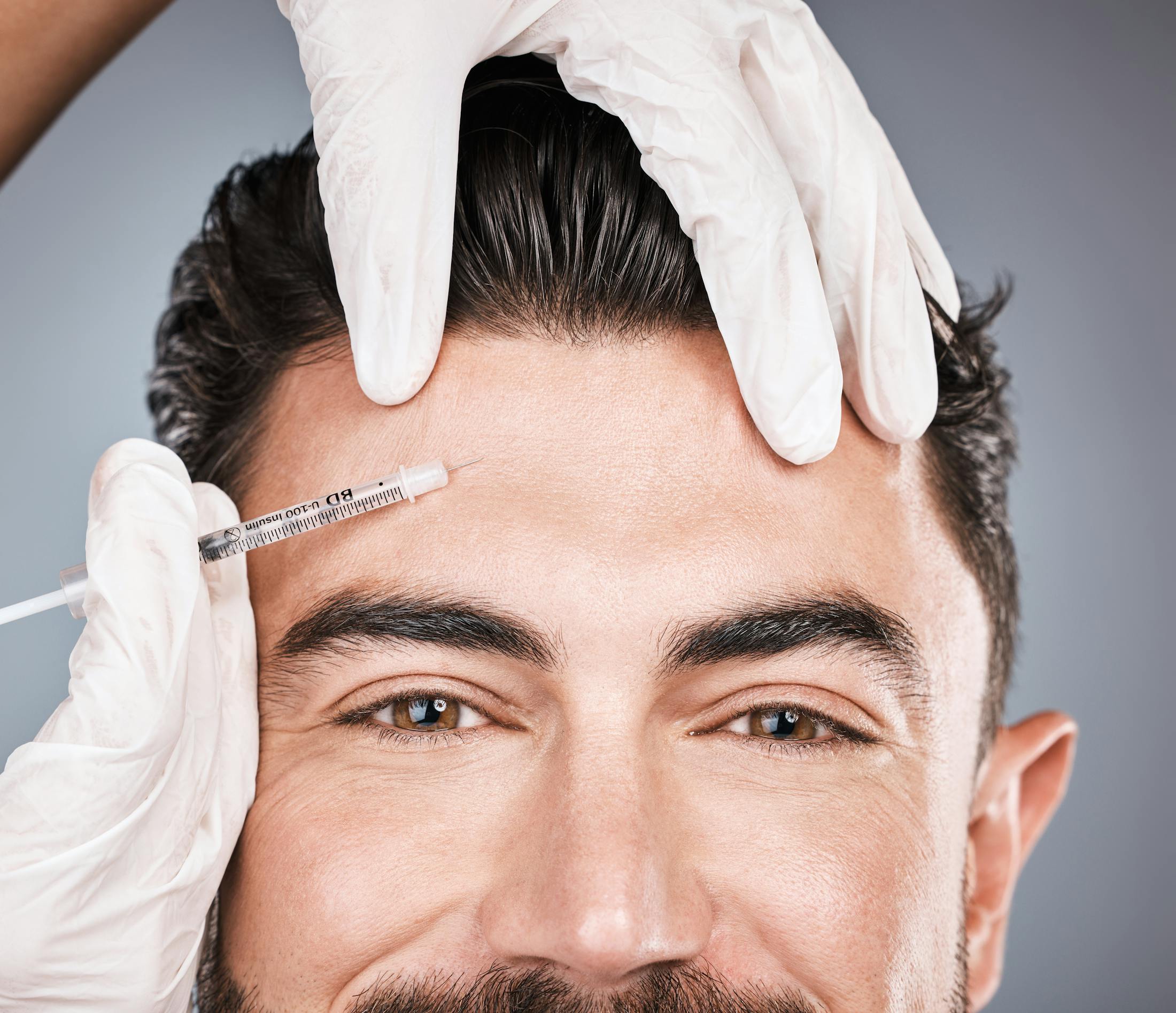 Man getting Botox