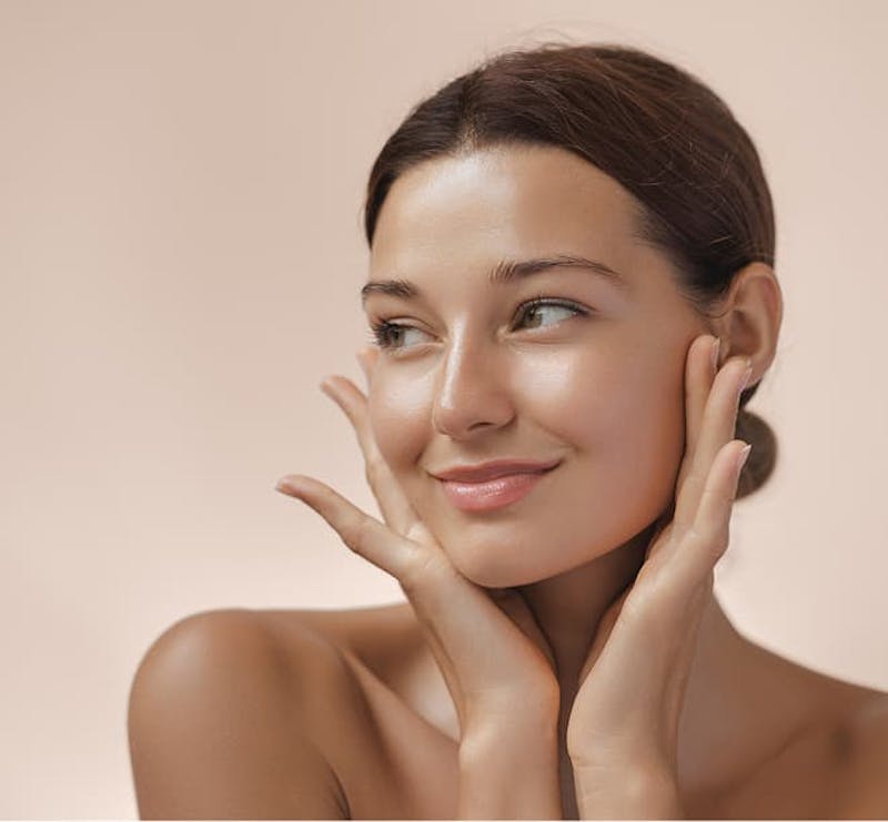 woman with face in her hands