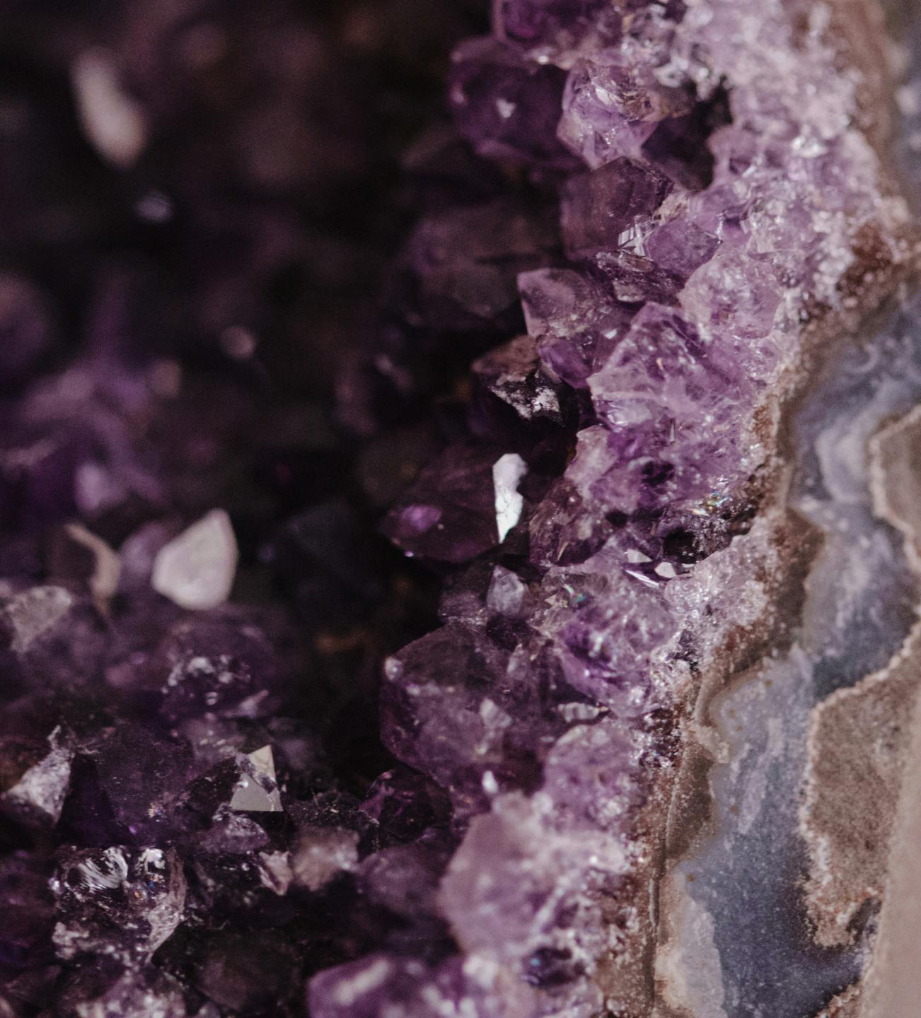 A purple crystal