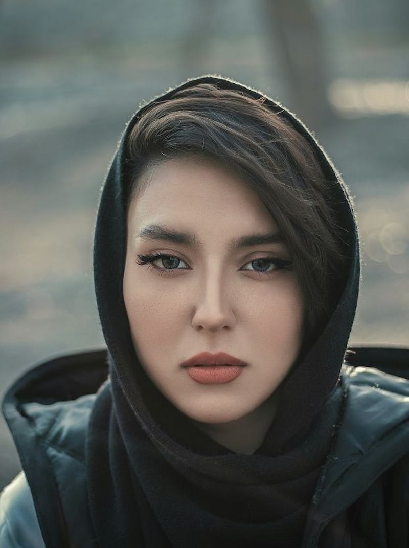 woman with hoody