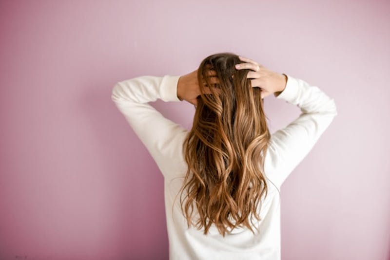 woman with long hair