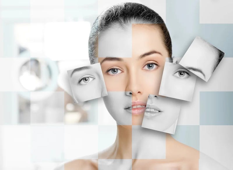 womans face graphic