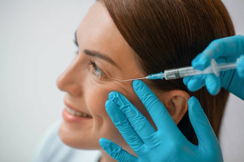 woman getting botox