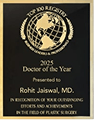 Dr. Rohit Jaiswal 2025 Doctor of the Year award