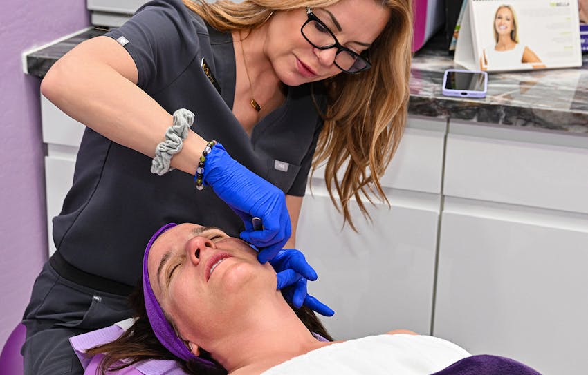 doctor working on a patient