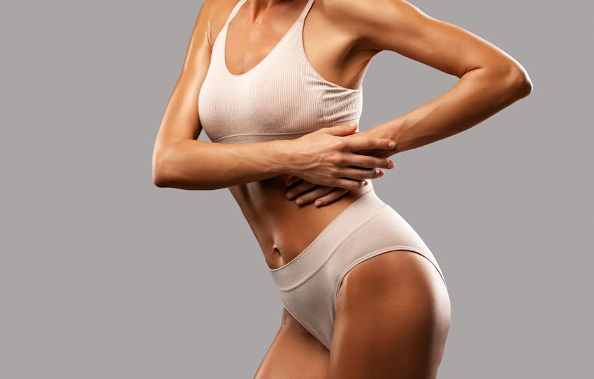 A woman posing