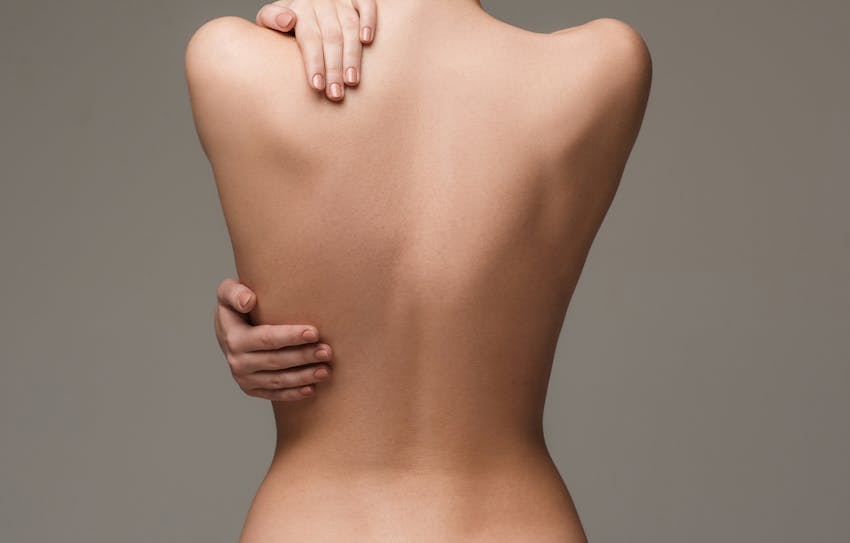A Womans back