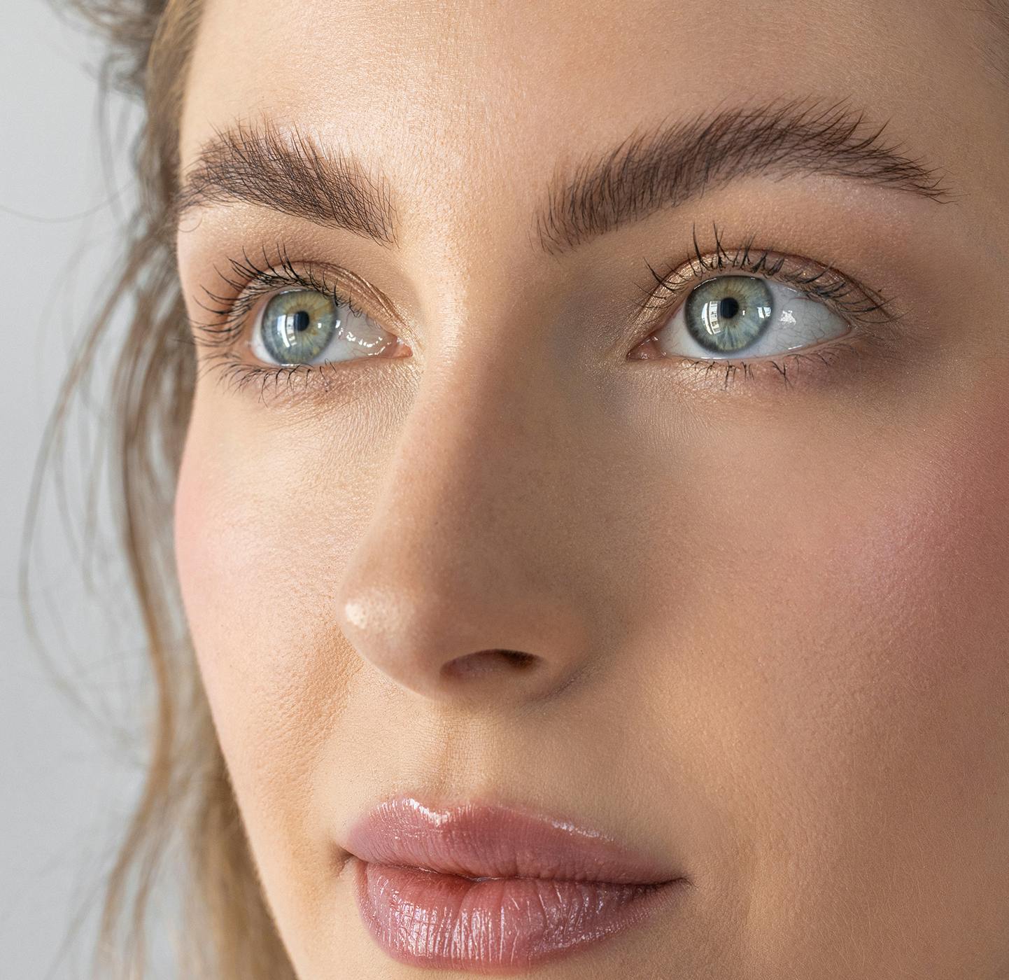 Woman looking off to the side