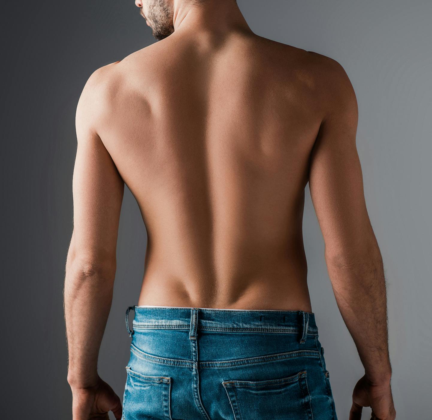 a man's back