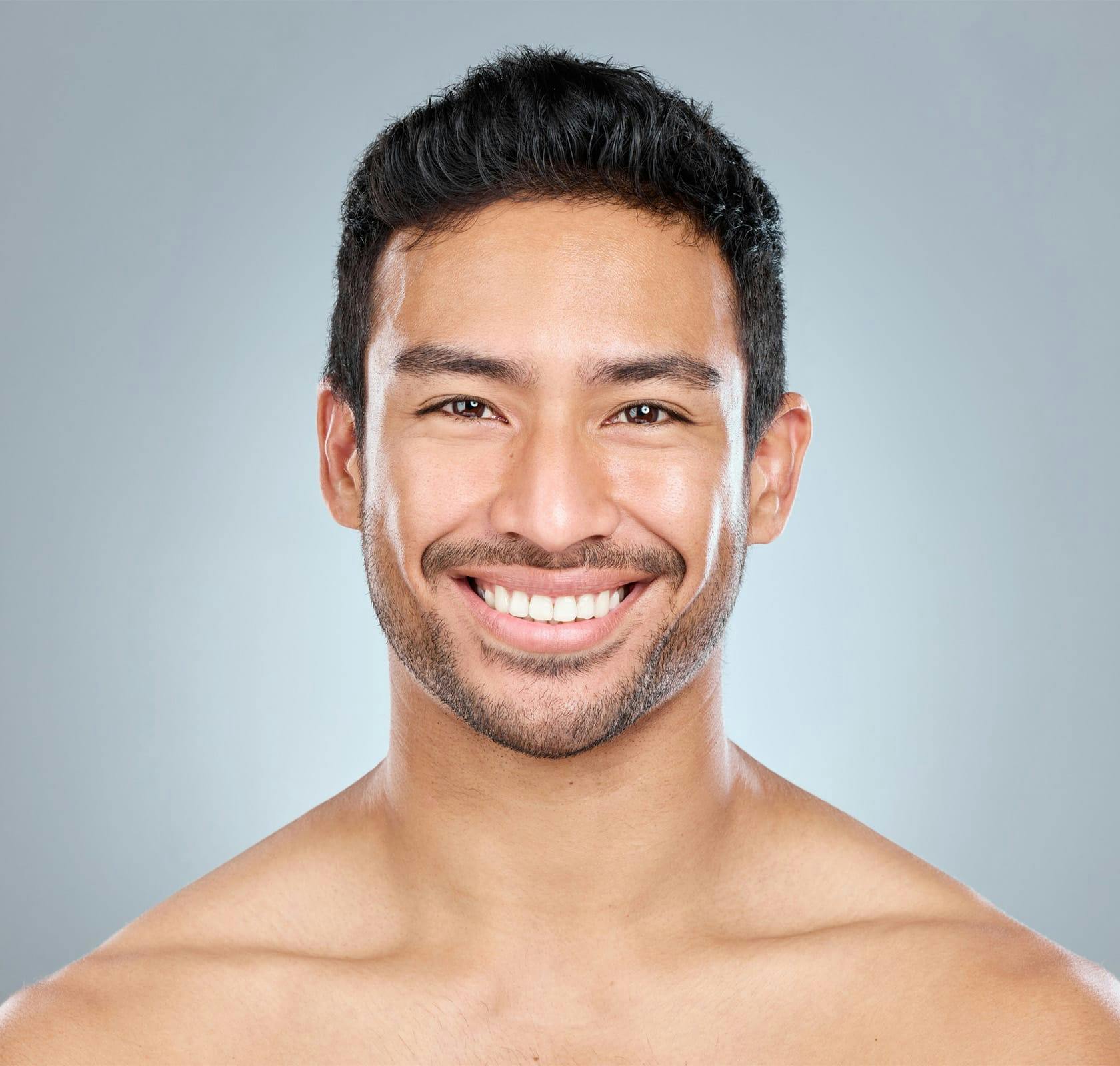 man smiling
