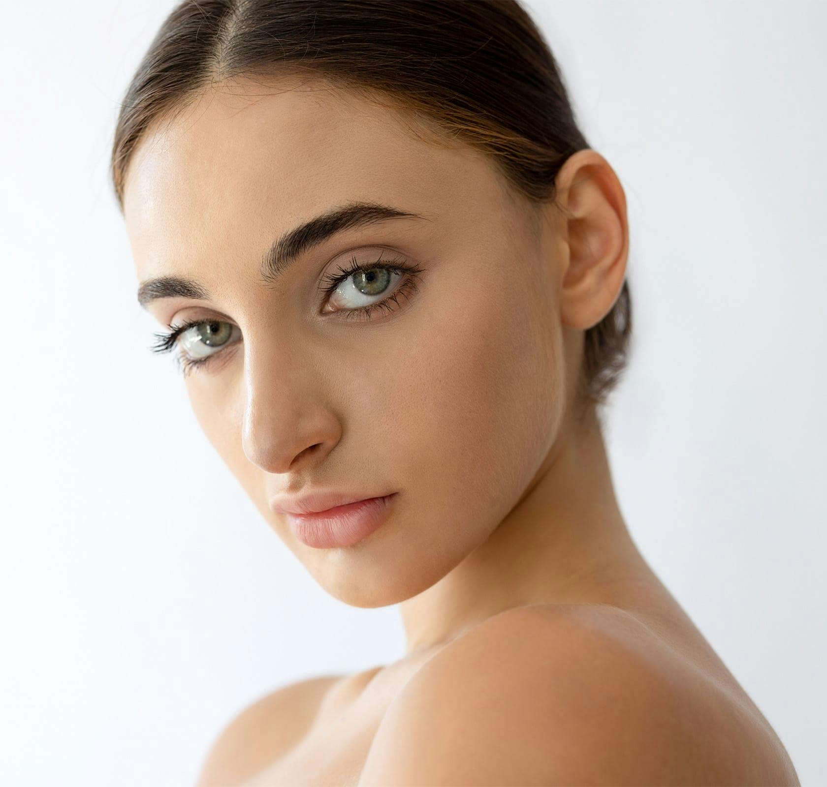 woman looking at camera
