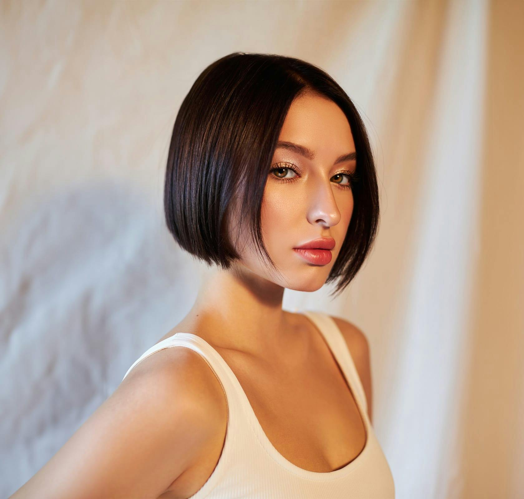 short hair woman