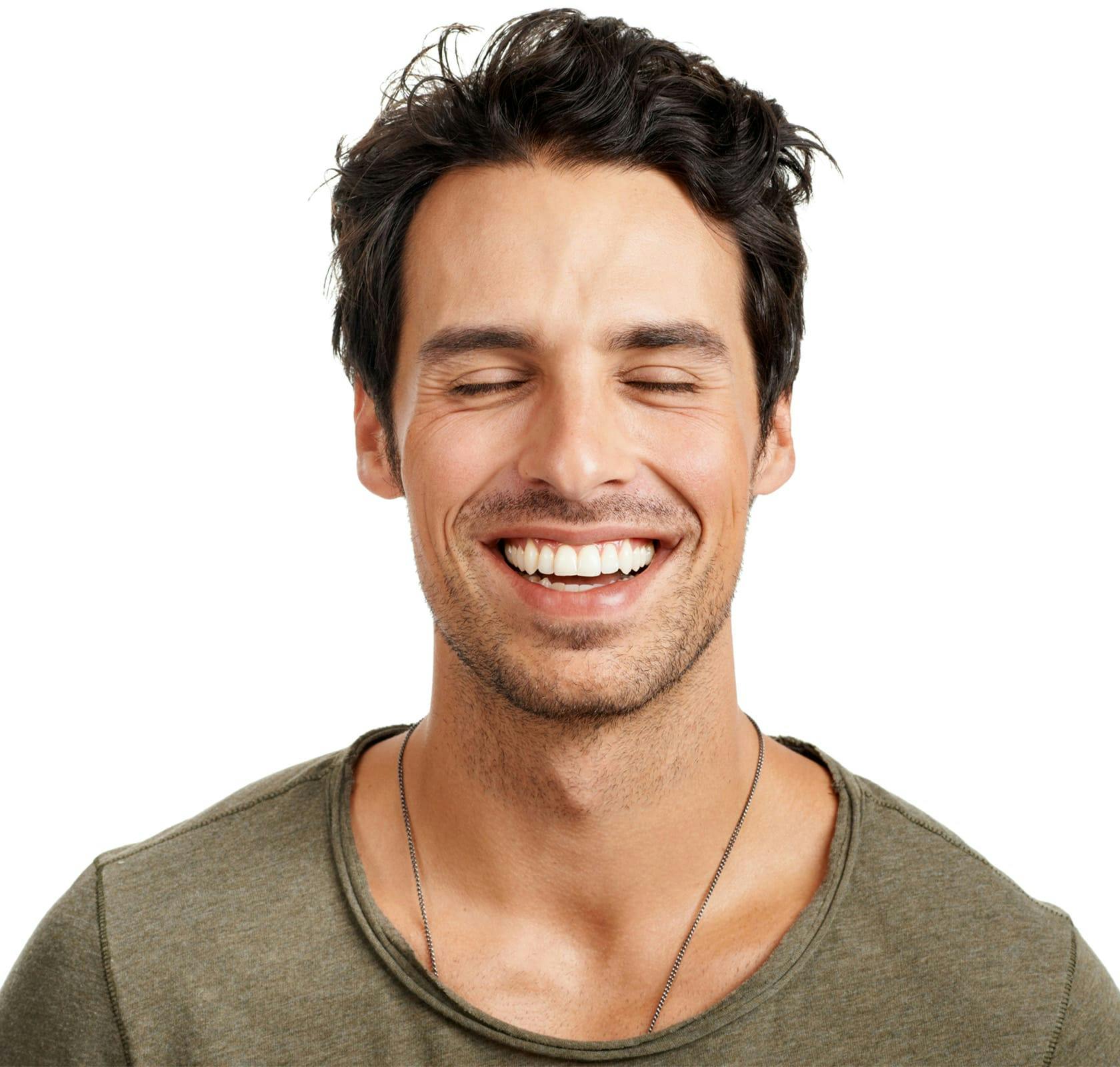 man smiling
