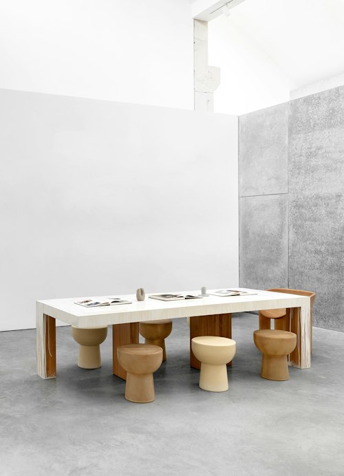 Sculpture dining table by Faye Toogood
