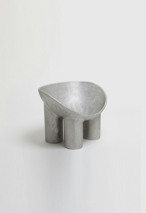 Roly Poly chair, Aluminium by Faye Toogood