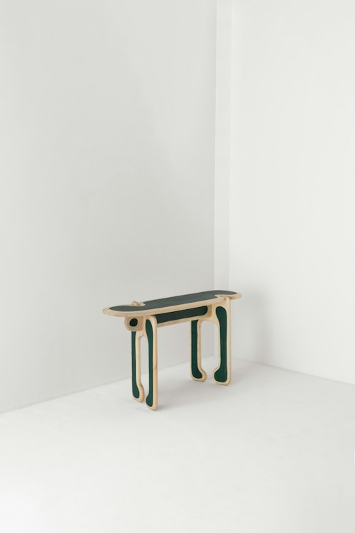 Palette console table, Stained by Faye Toogood