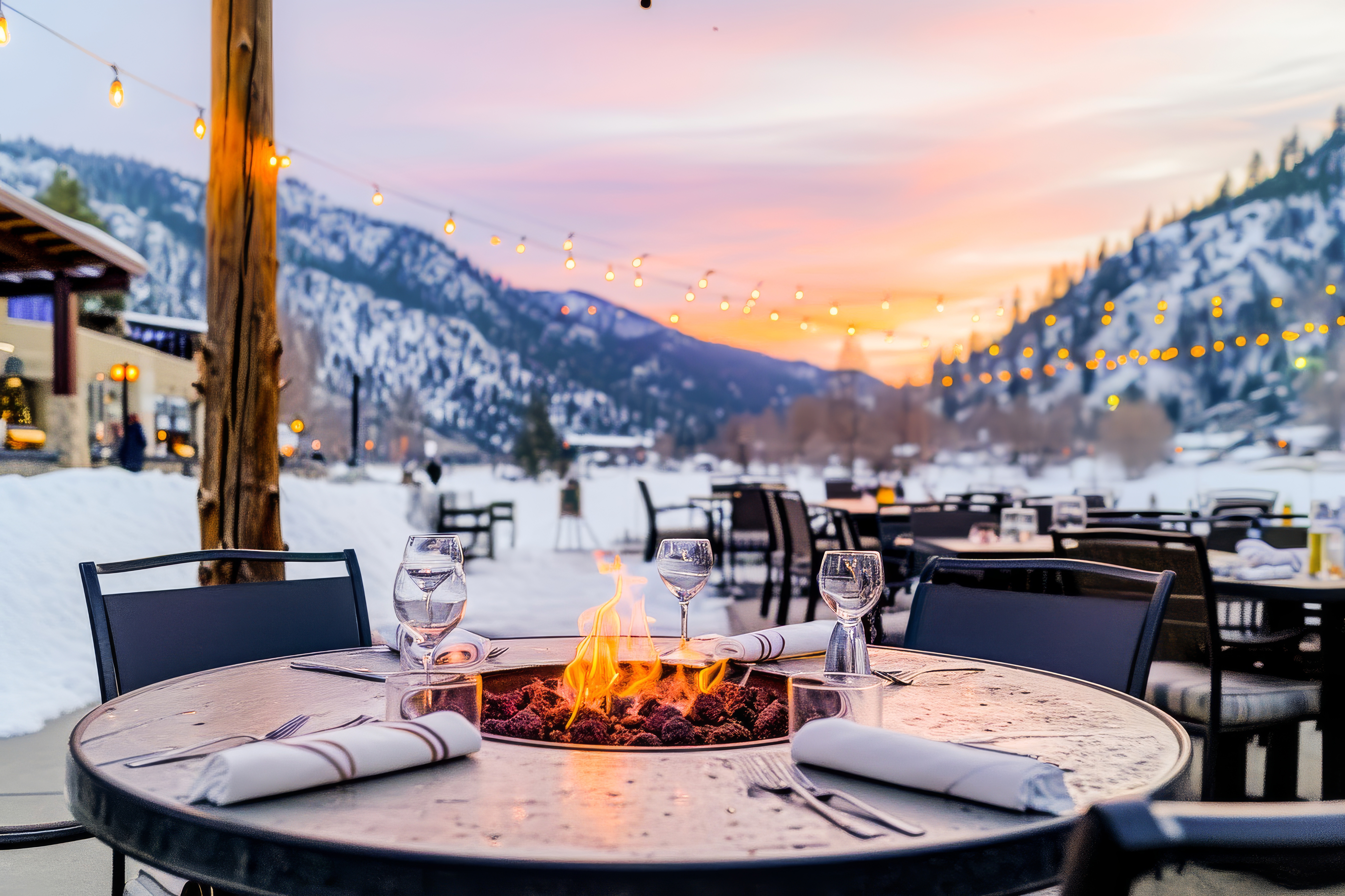 Deer Valley Restaurant With Mountain View